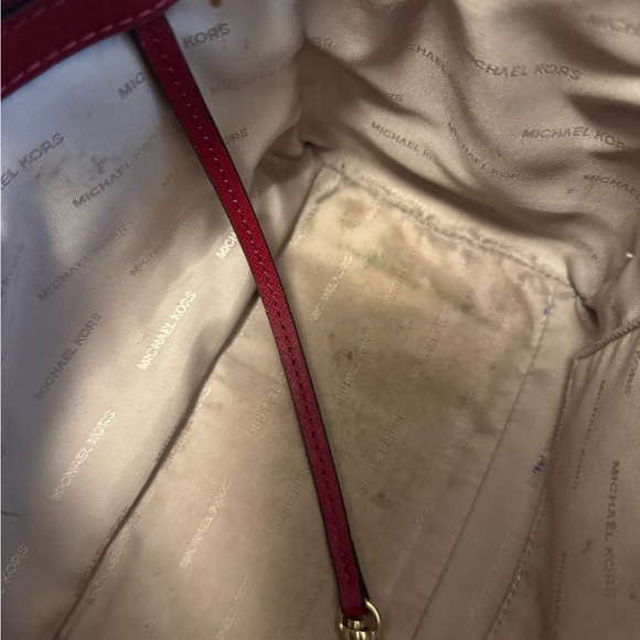 Michael Kors Burgundy Satchel Bag - Picture 3 of 6